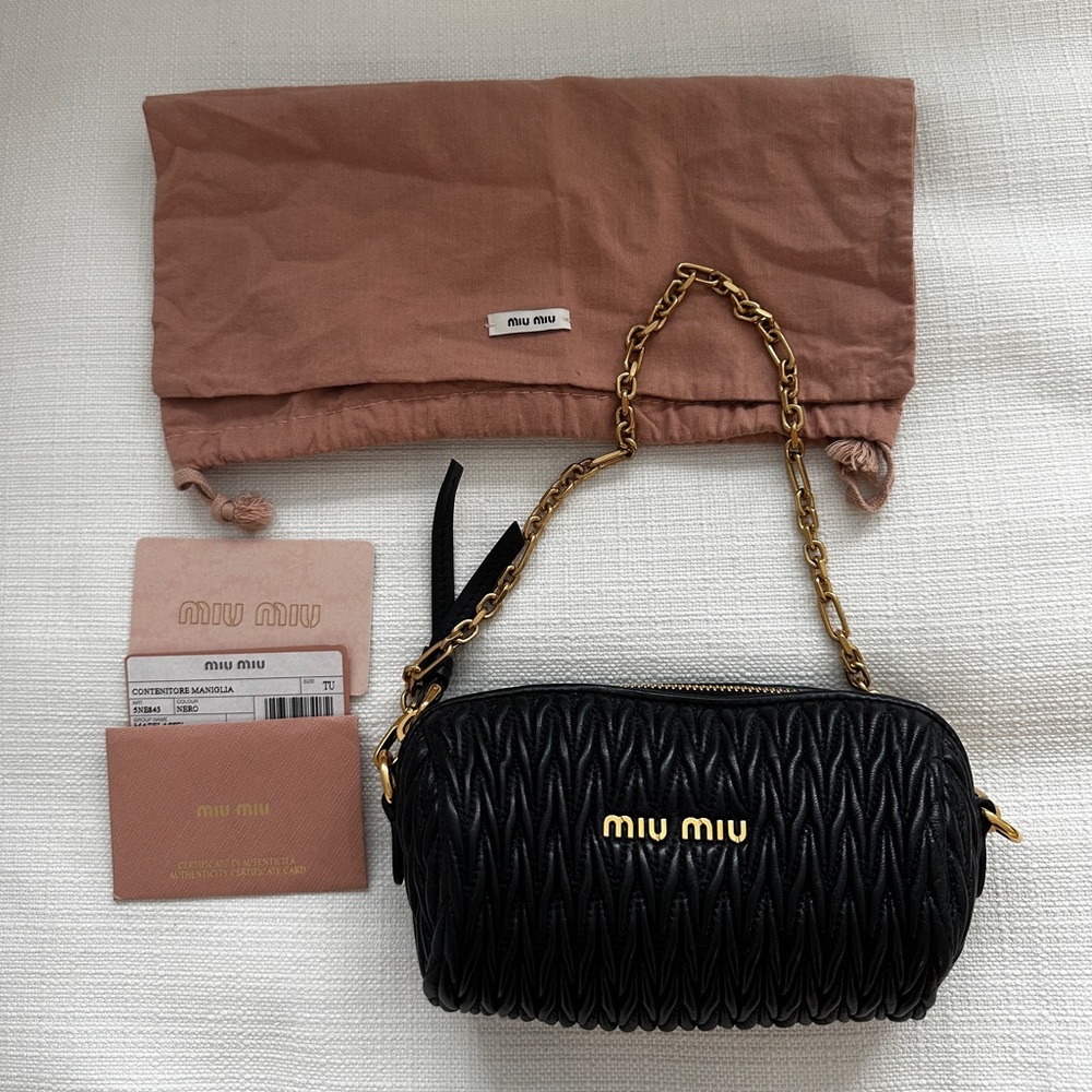 Miu Miu round mini shoulder bag